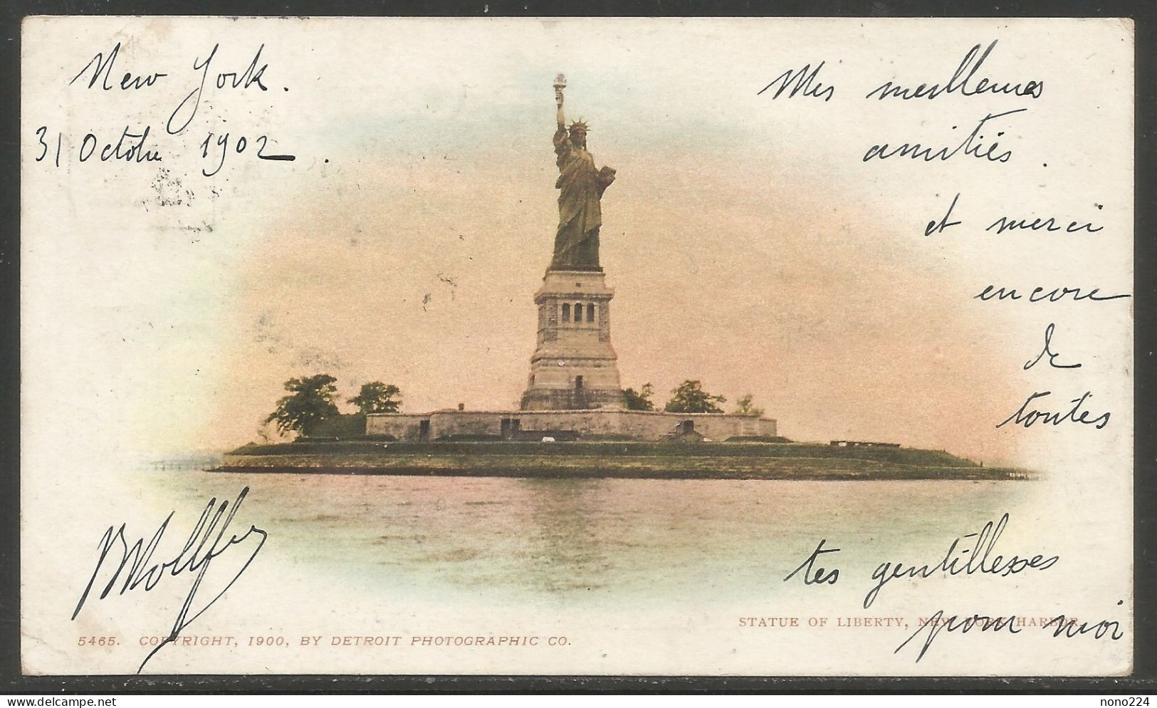 Carte P De 1902 ( New York / Statue De La Liberté ) - Estatua De La Libertad