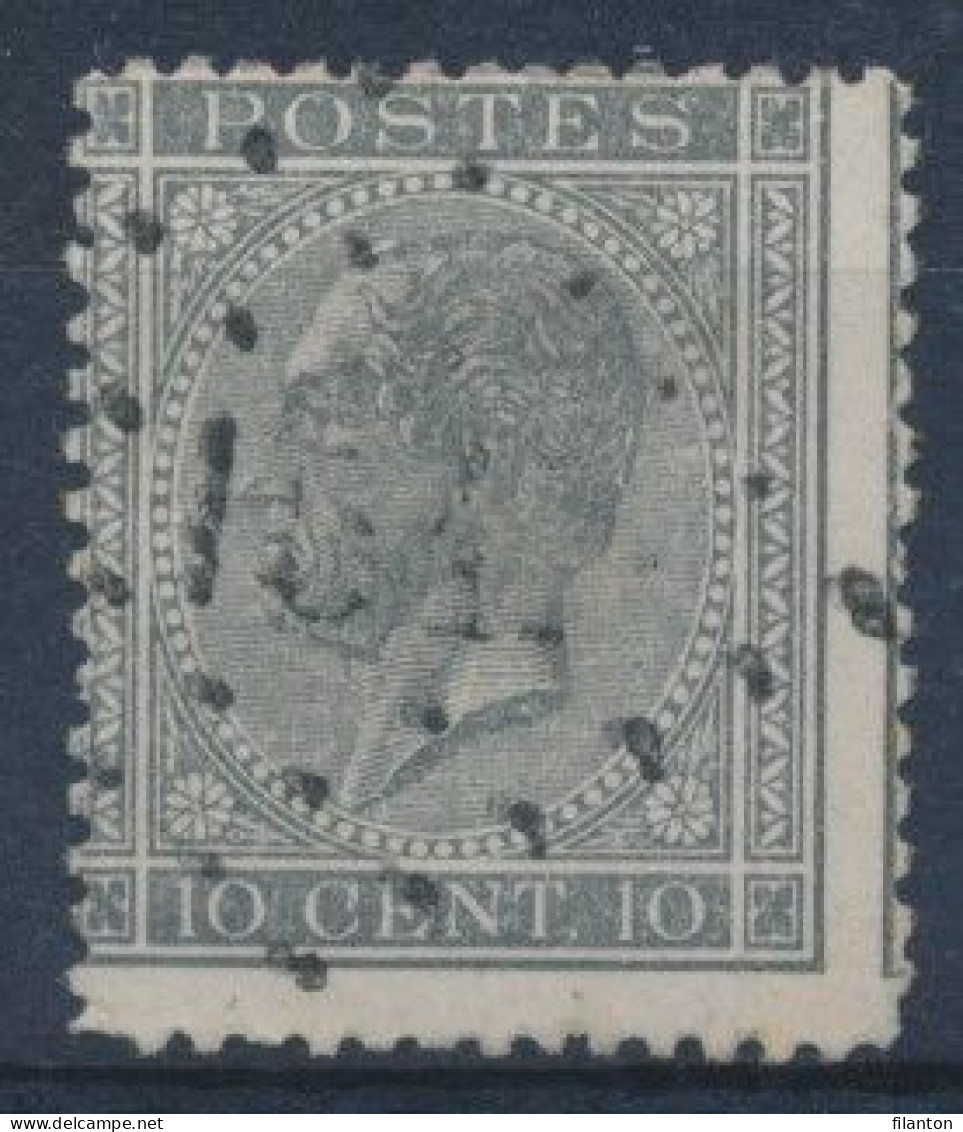 BELGIE - OBP Nr 17A - Puntstempel 154 "GOUY-LEZ-PIÉTON" - COBA + 8 - (ref. ST-2709) - 1865-1866 Profilo Sinistro