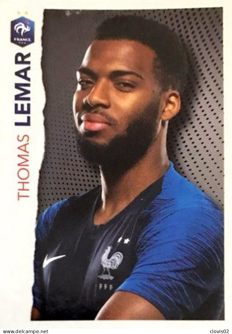 28 Thomas Lemar - Panini Football Au Plus Près Des Bleus Intermarché 2020 Sticker Vignette - Andere & Zonder Classificatie