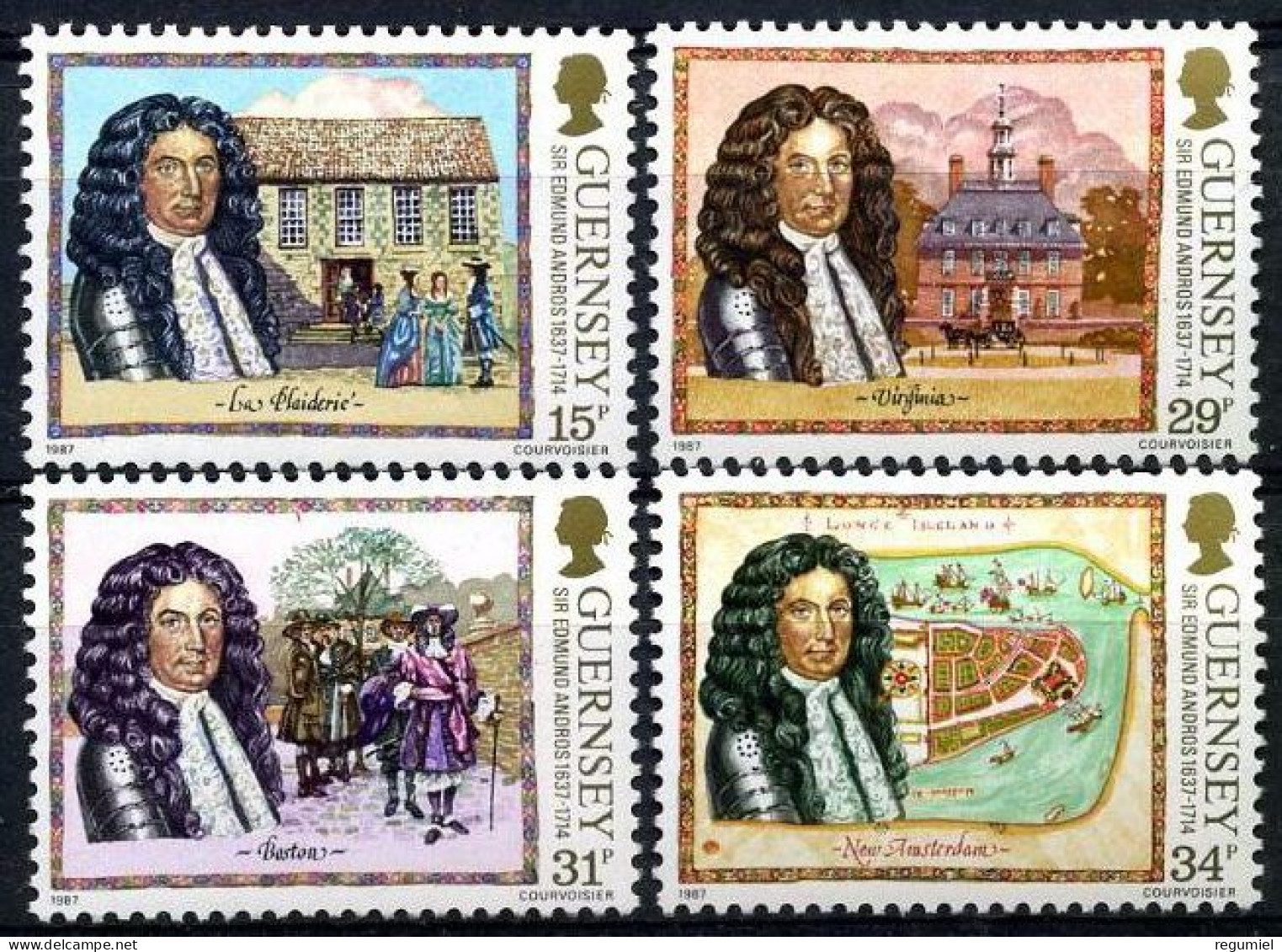 Guernsey 397/400 ** MNH. 1987 - Guernsey