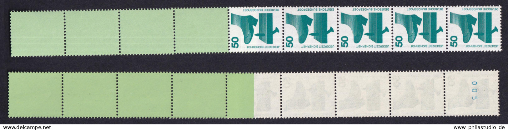 Bund 700 C RE 5+4 Grün/planatol Blaue Nr. Unfallverhütung 50 Pf Postfrisch - Rollo De Sellos