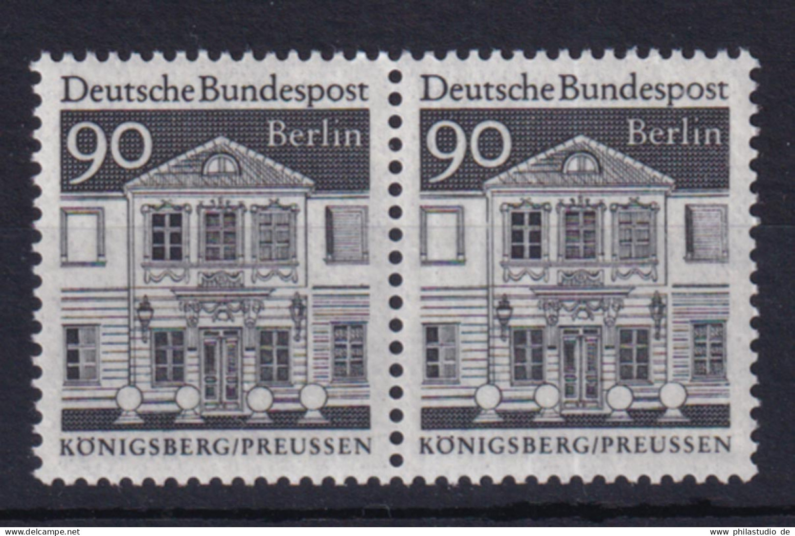 Berlin 281 Waagerechtes Paar Deutsche Bauwerke 90 Pf Postfrisch - Sonstige & Ohne Zuordnung