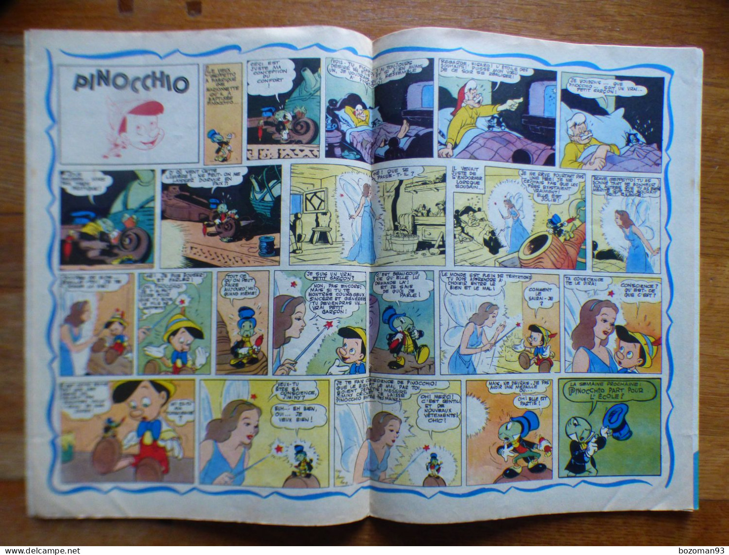 JOURNAL MICKEY BELGE  N° 94  Du 25/07/1952 COVER  LES HEROS DE MICKEY + PINOCCHIO + JEU DE L'OIE PICSOU - Journal De Mickey