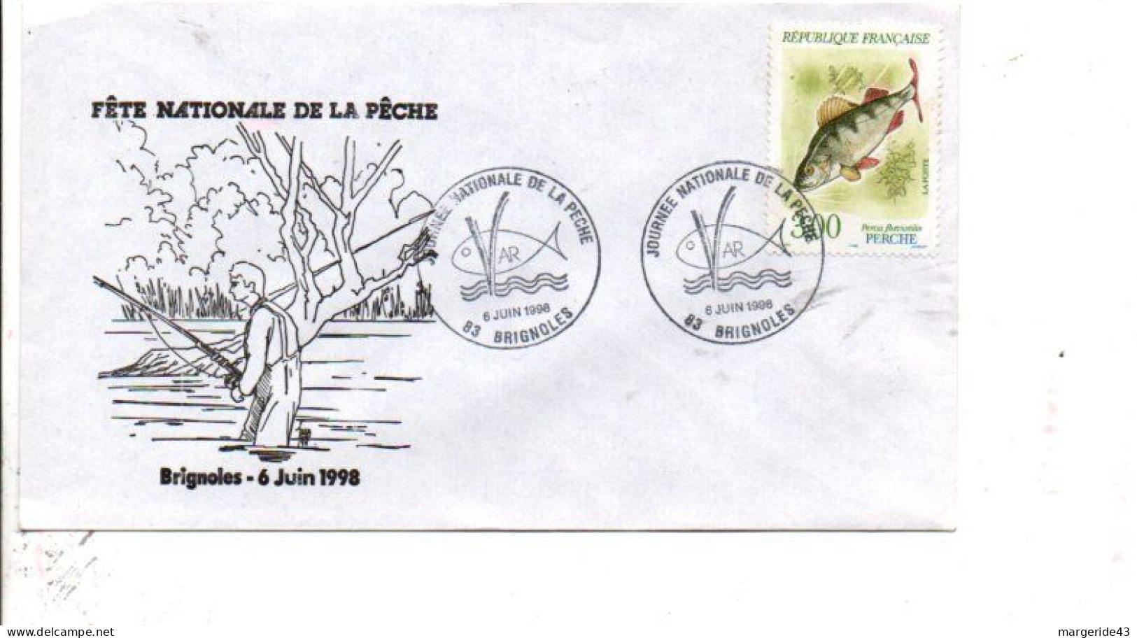 JOURNEE NATIONALE DE LA PECHE 1998 - Gedenkstempels