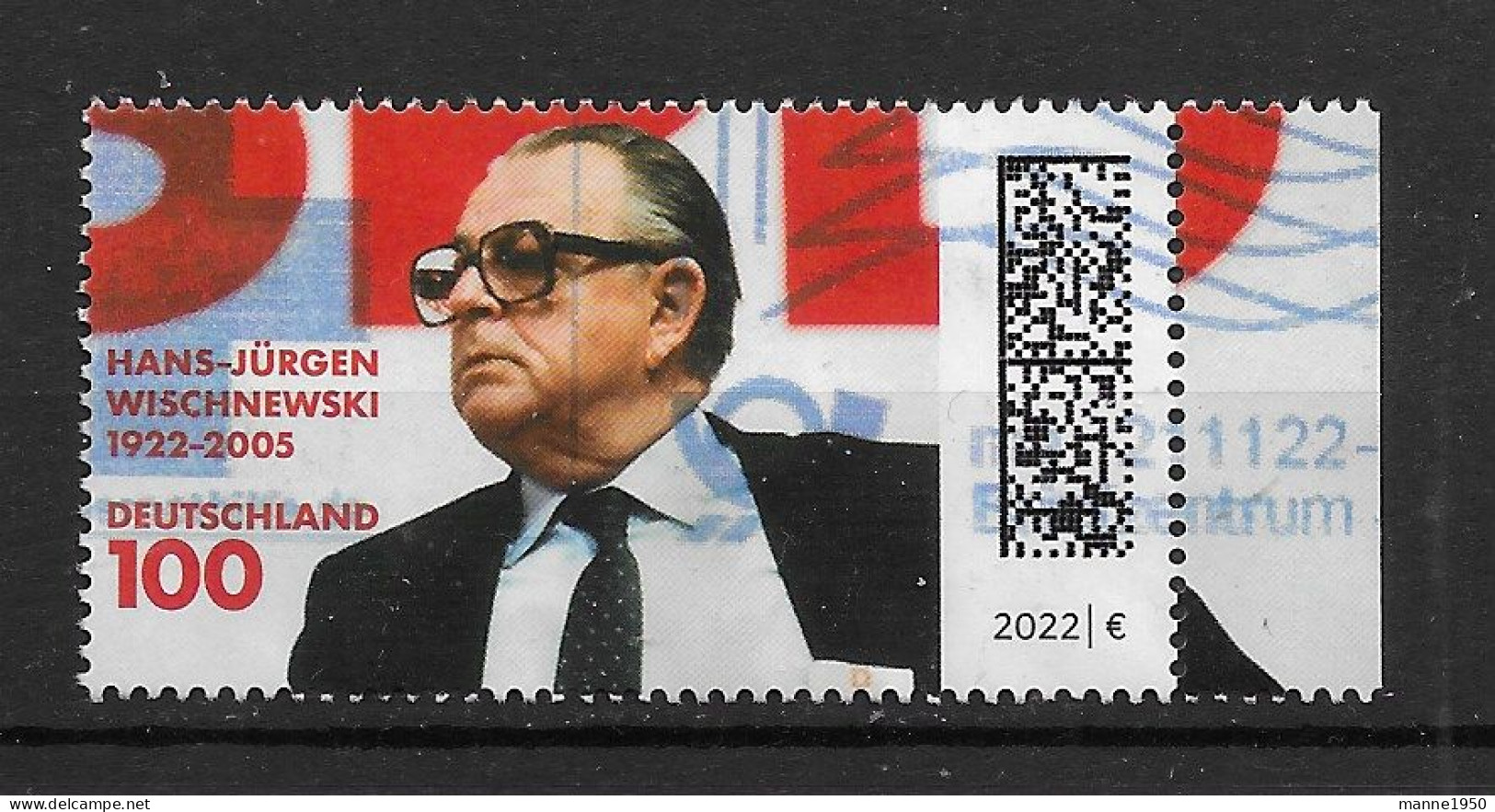 BRD/Bund 2022 Wischnewski Mi.Nr. 3700 Gestempelt - Used Stamps