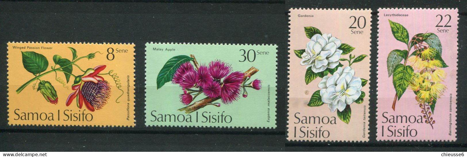 Samoa - ** N° 349 à 352 - Fleurs - Samoa (Staat)
