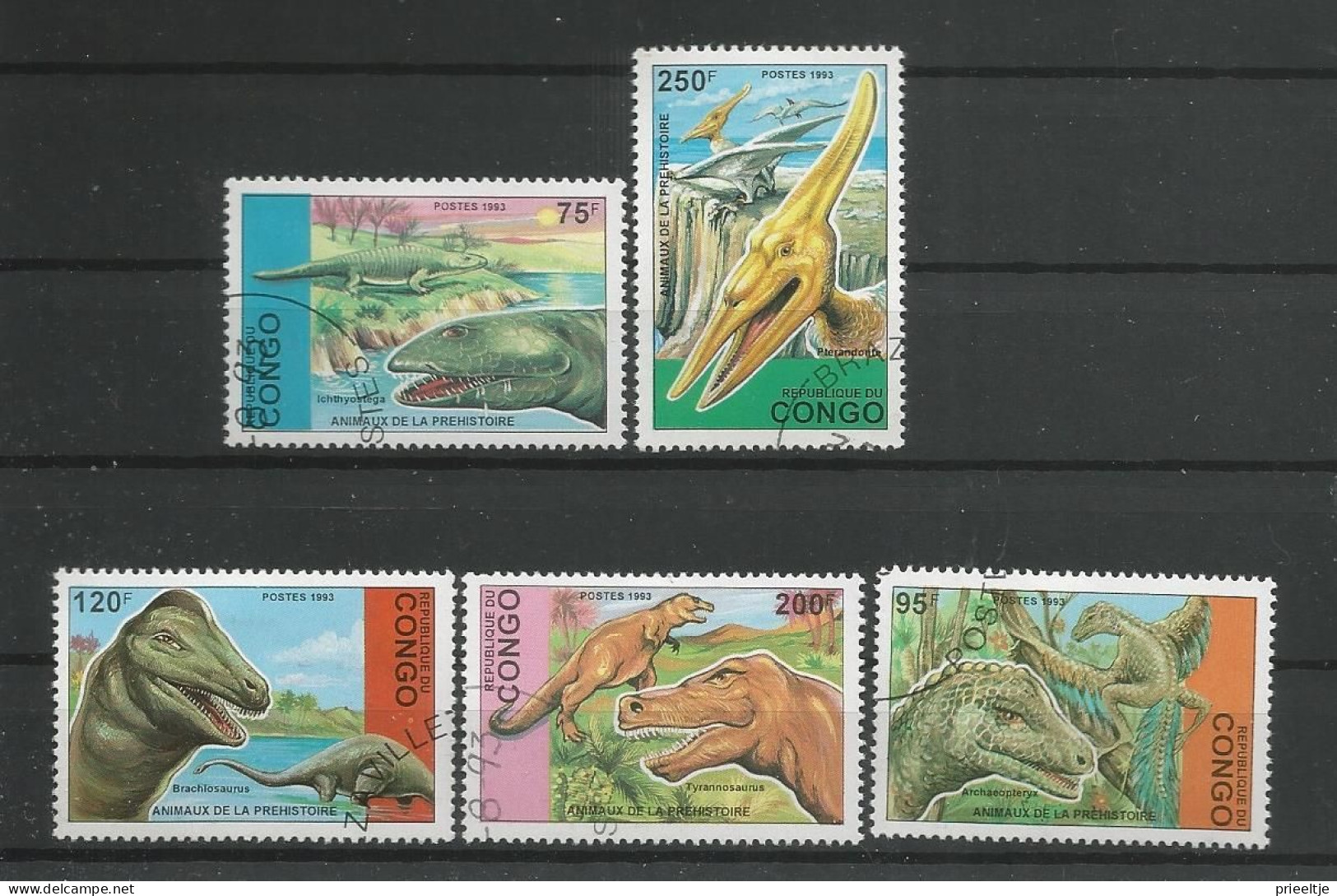 Congo Rep. 1993  Prehistoric Fauna   (0) - Afgestempeld