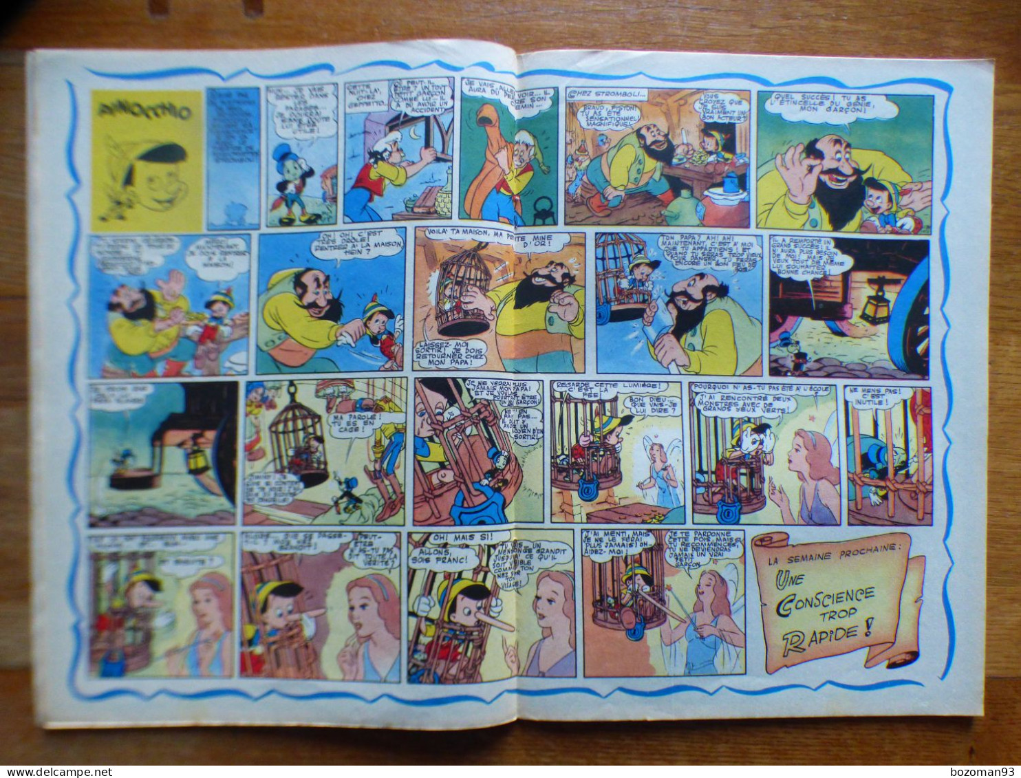 JOURNAL MICKEY BELGE  N° 97 Du 97/1952 COVER  DONALD + PINOCCHIO - Journal De Mickey