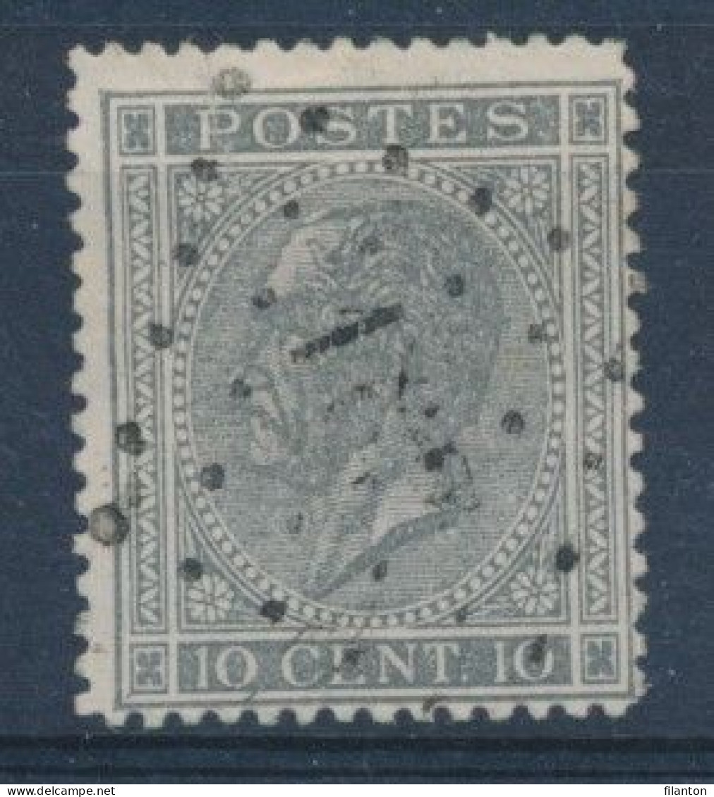 BELGIE - OBP Nr 17A - Puntstempel 182 "HOOGSTRAETEN" - COBA +12 - (ref. ST-2711) - 1865-1866 Profil Gauche