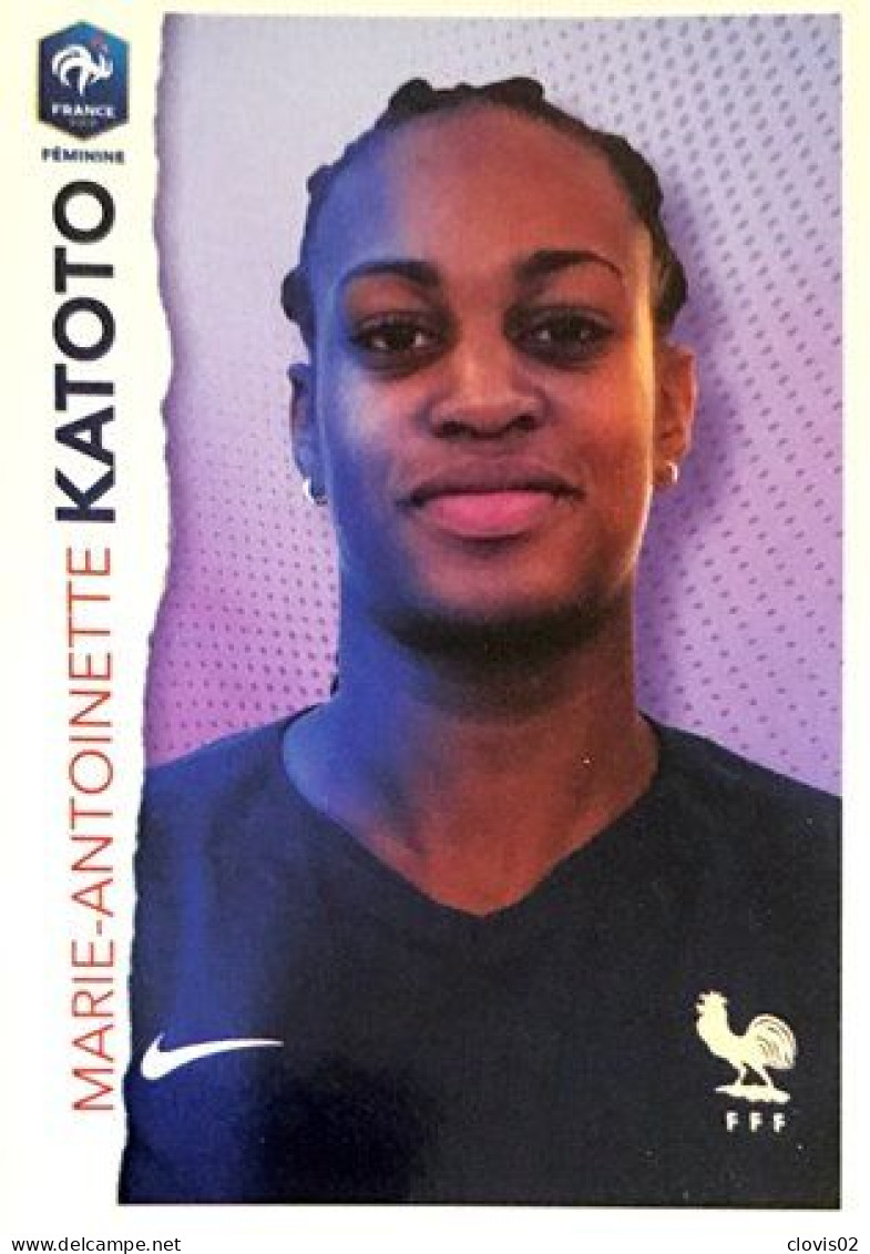 45 Marie-Antoinette Katoto - Panini Football Au Plus Près Des Bleus Intermarché 2020 Sticker Vignette - Autres & Non Classés