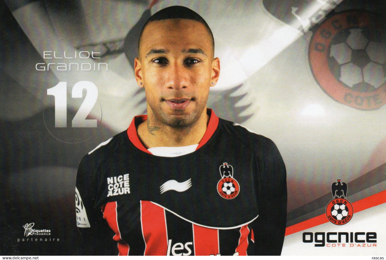 SPORTS - J - FOOTBALL - PHOTO DU JOUEUR DE L'OGC NICE ELLIOT GRANDIN - Sports