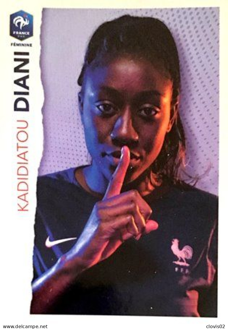 46 Kadidiatou Diani - Panini Football Au Plus Près Des Bleus Intermarché 2020 Sticker Vignette - Autres & Non Classés