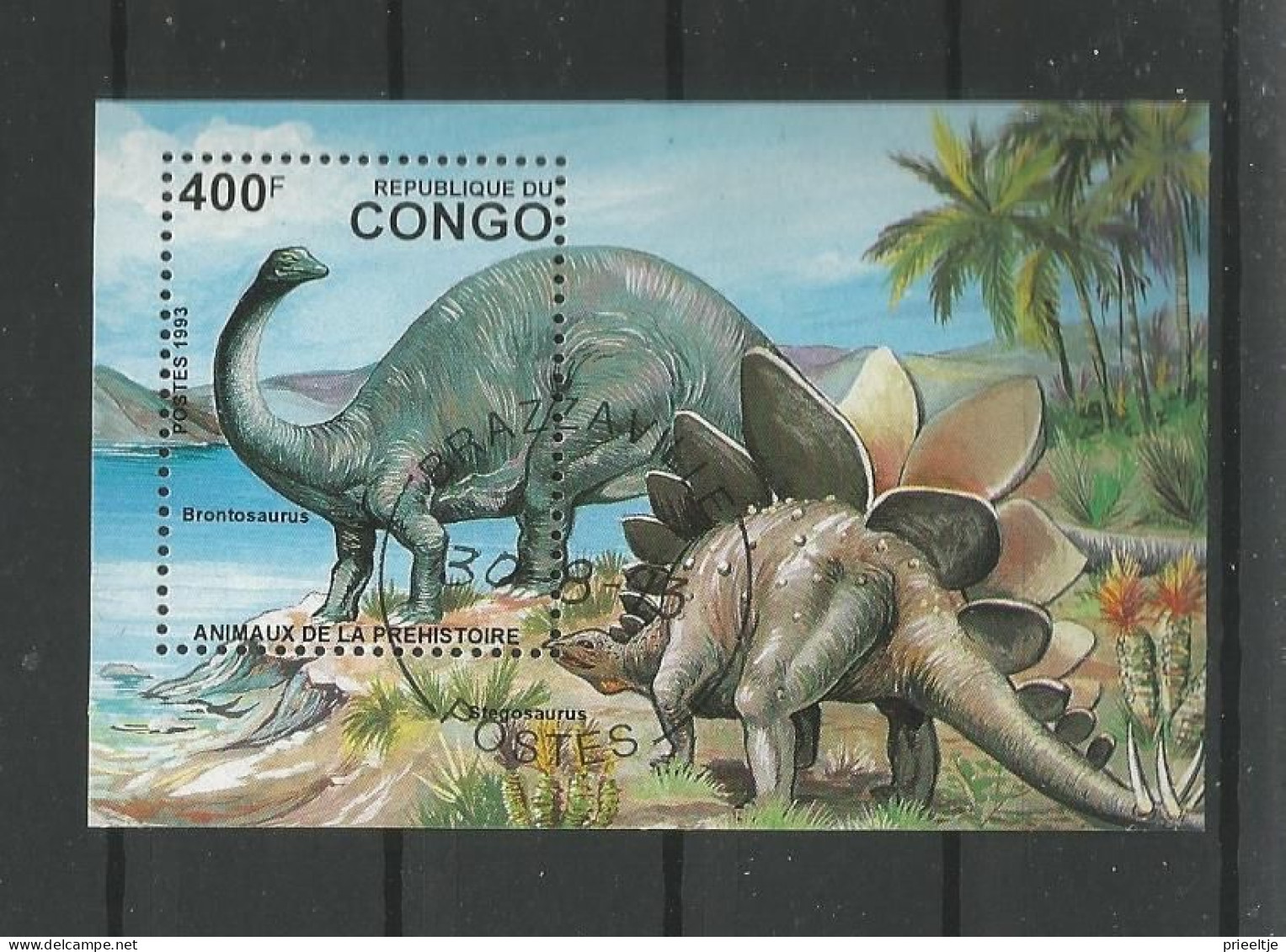 Congo Rep. 1993  Prehistoric Fauna S/S  (0) - Usados