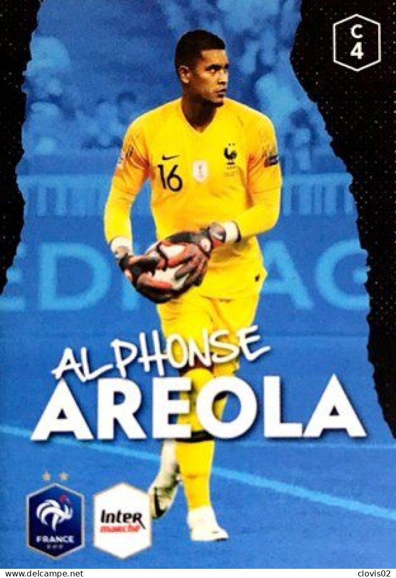 C4 Alphonse Areola - Carte Panini Football Au Plus Près Des Bleus Intermarché 2020 - Altri & Non Classificati