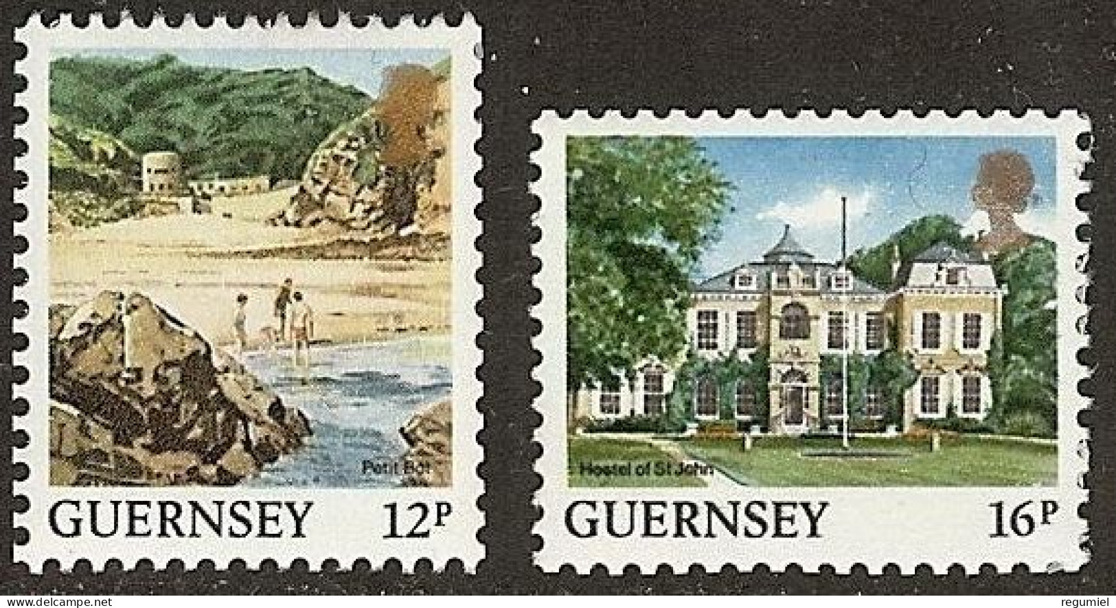 Guernsey 418a/418b ** MNH. 1988 - Guernsey