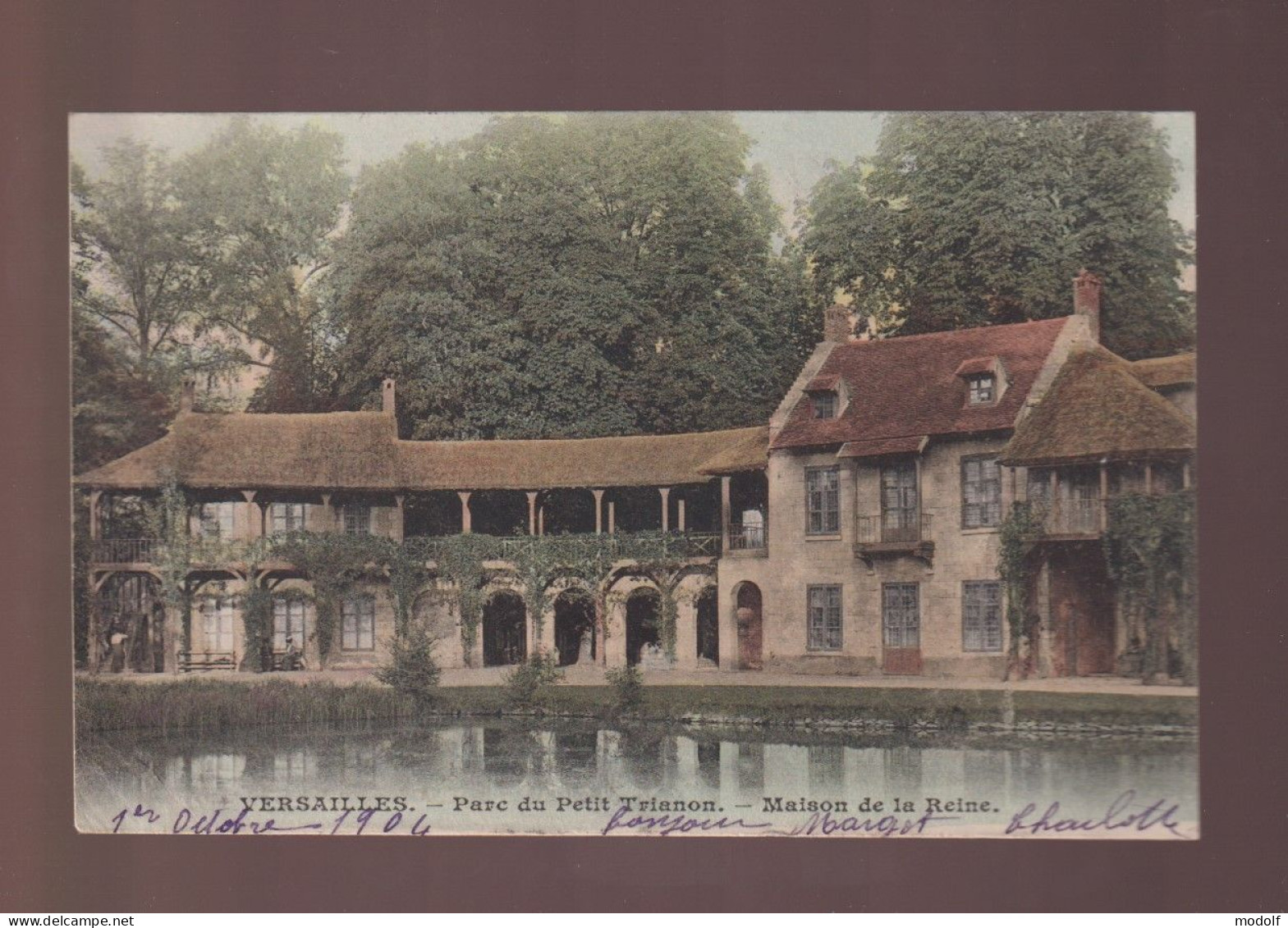 CPA - 78 - Versailles - Parc Du Petit Trianon - Maison De La Reine - Colorisée - Circulée En 1904 - Versailles (Château)