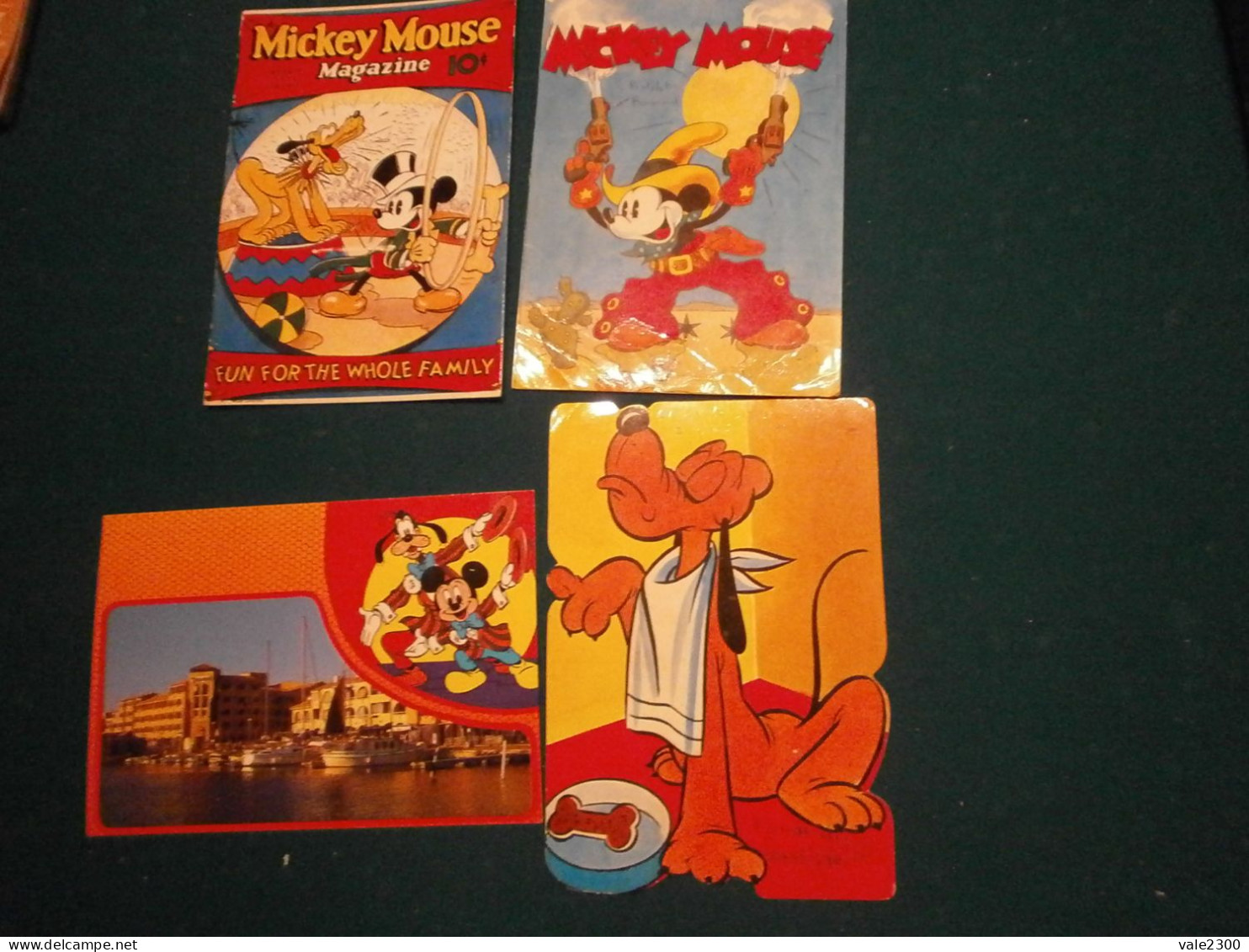 4 Cpa Walt Disney - Verzamelingen & Kavels