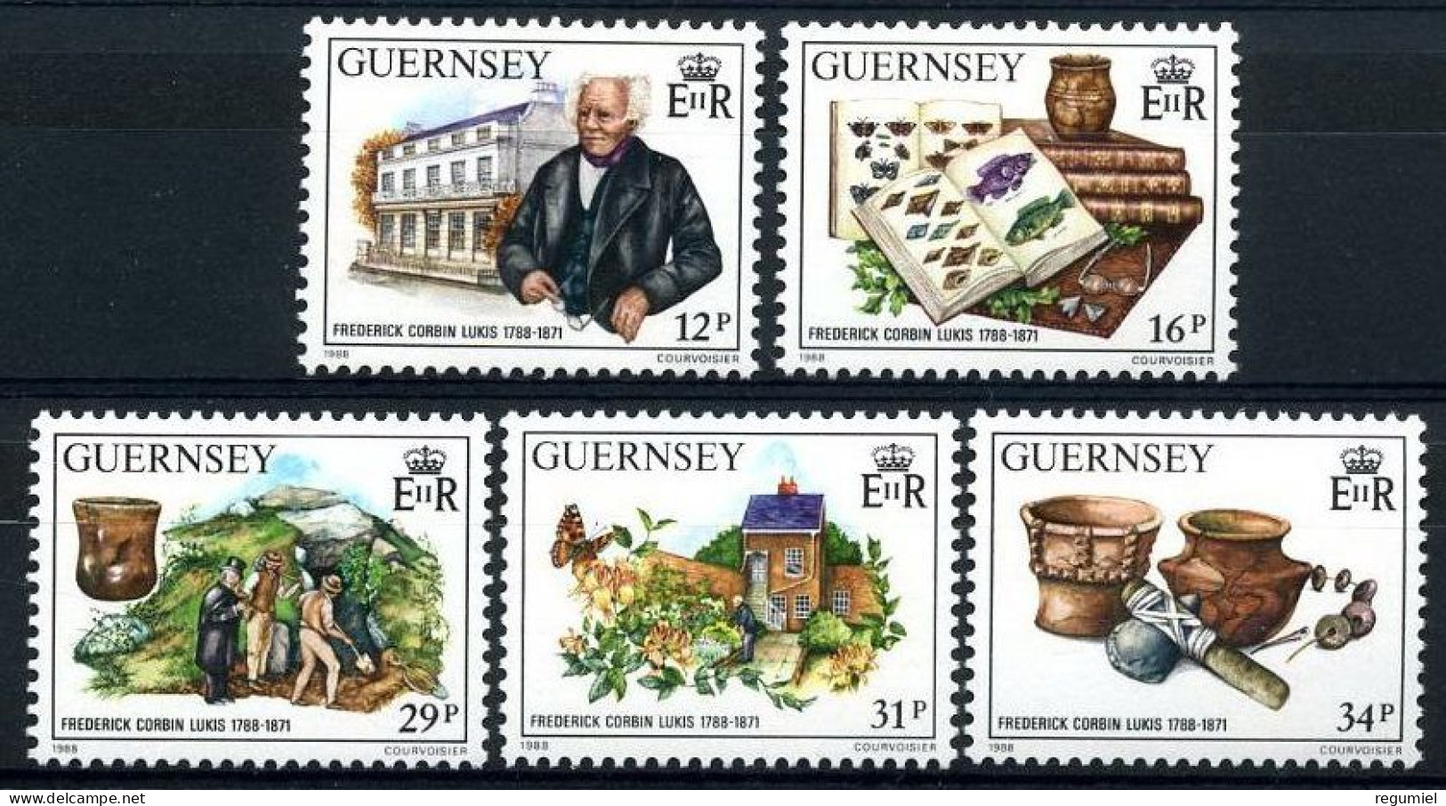 Guernsey 423/427 ** MNH. 1988 - Guernesey