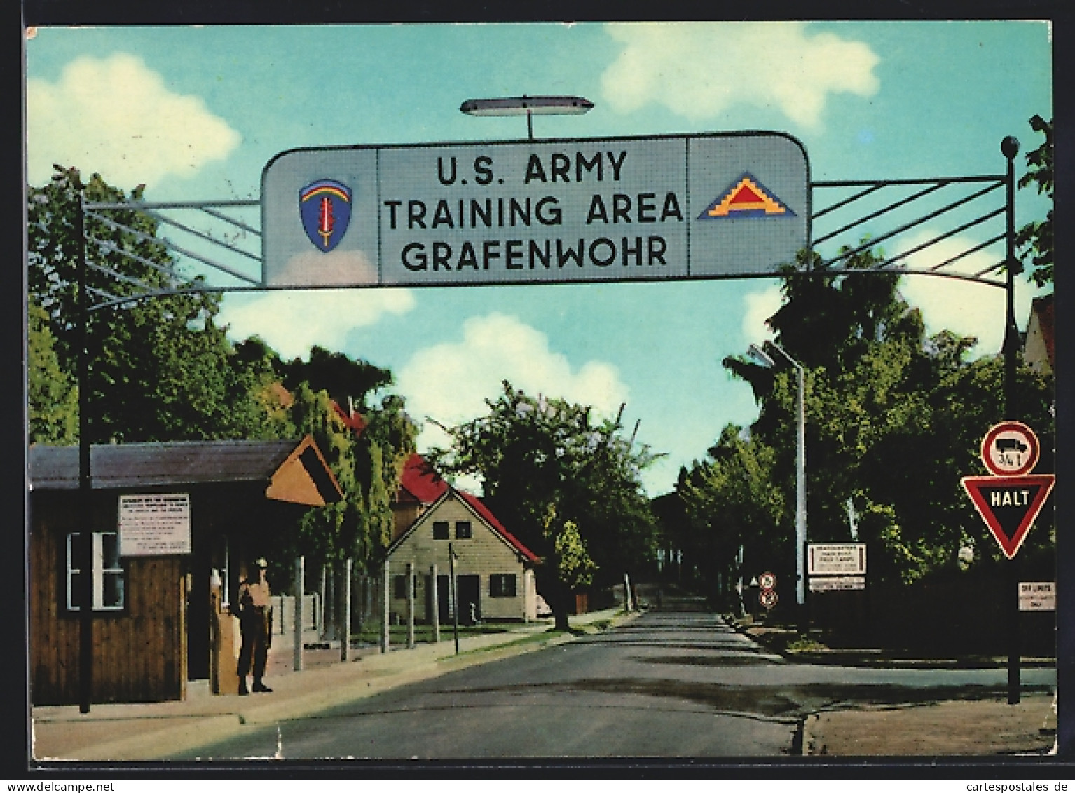 AK Grafenwöhr, Truppenübungsplatz, Eingang US-Militärbasis  - Grafenwoehr
