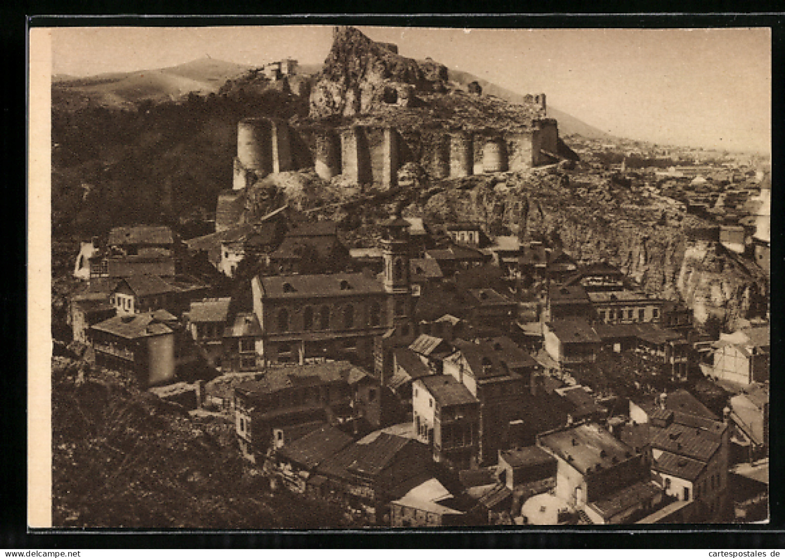 AK Tiflis, Panorama Mit Ruine  - Georgien