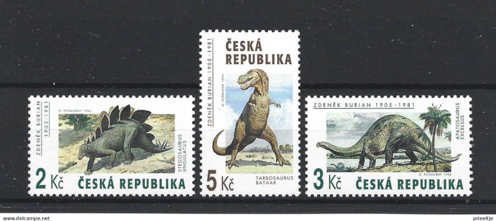 Ceska Rep. 1994 Prehistoric Fauna Y.T. 40/42 ** - Ongebruikt