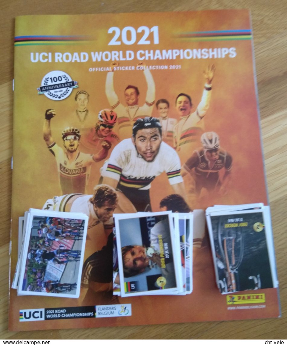 Album Panini, UCI Road World Championships 2021, Complet, 155 Images à Coller - Autres & Non Classés