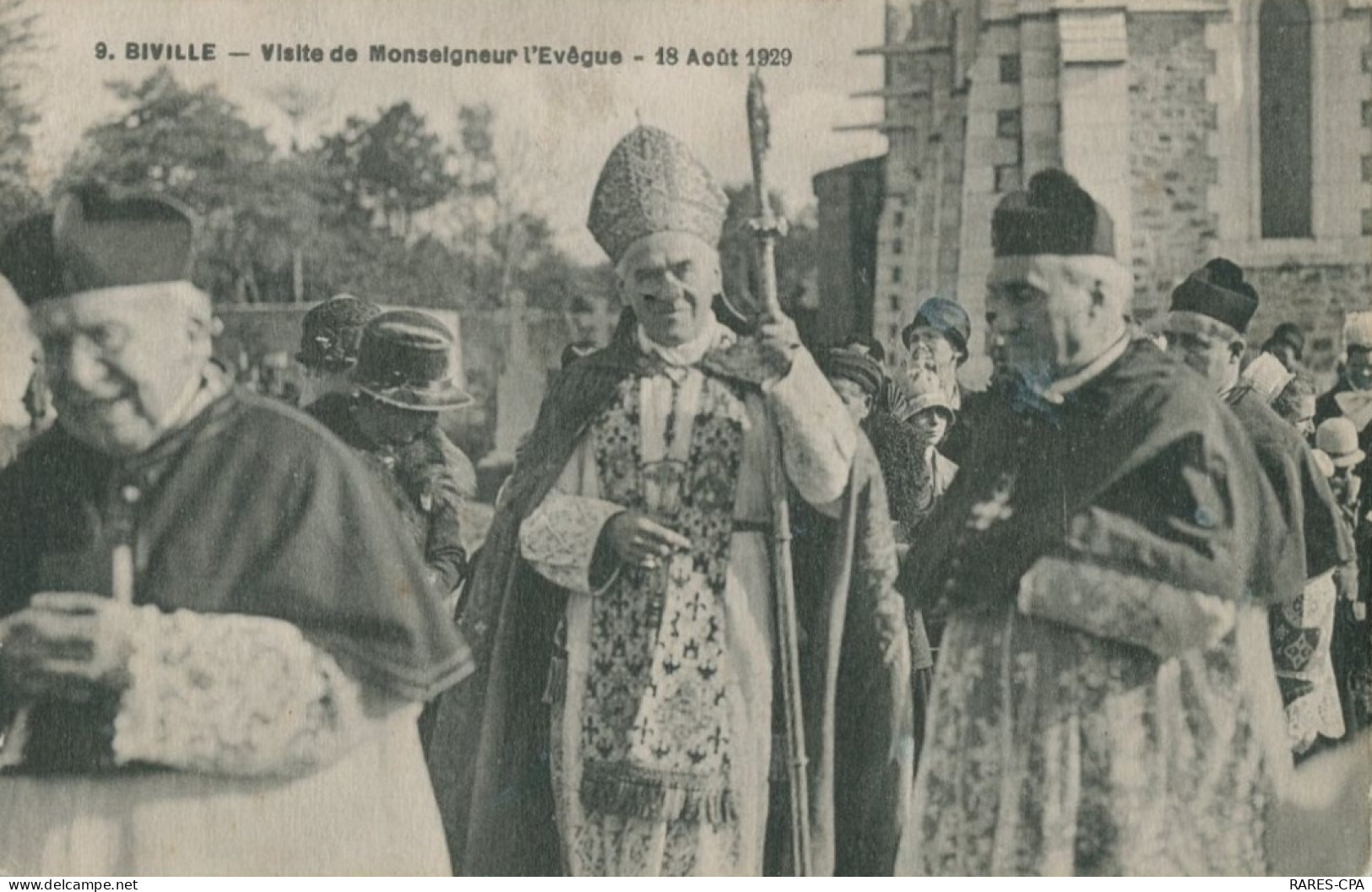 76 BIVILLE - Visite De Monseigneur L'Eveque - 18 Aout 1929 - TTB - Autres & Non Classés