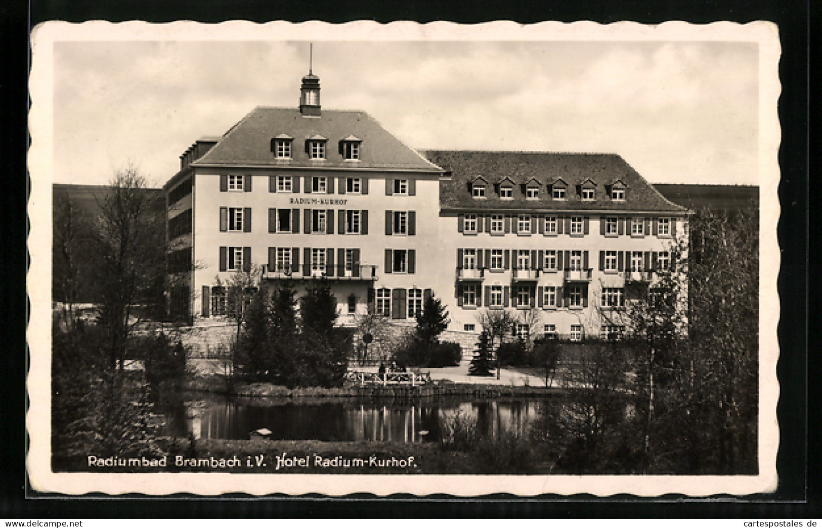 AK Brambach I. V., Hotel Radium-Kurhof  - Bad Brambach