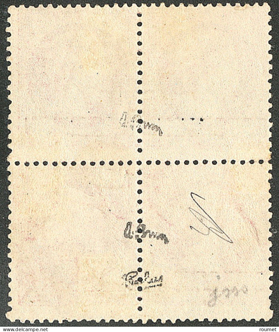 * Specimen. Tête-bêche. No 24ba, Bloc De Quatre, Jolie Pièce. - TB. - RRR (6 Ex Connus) - 1862 Napoleon III