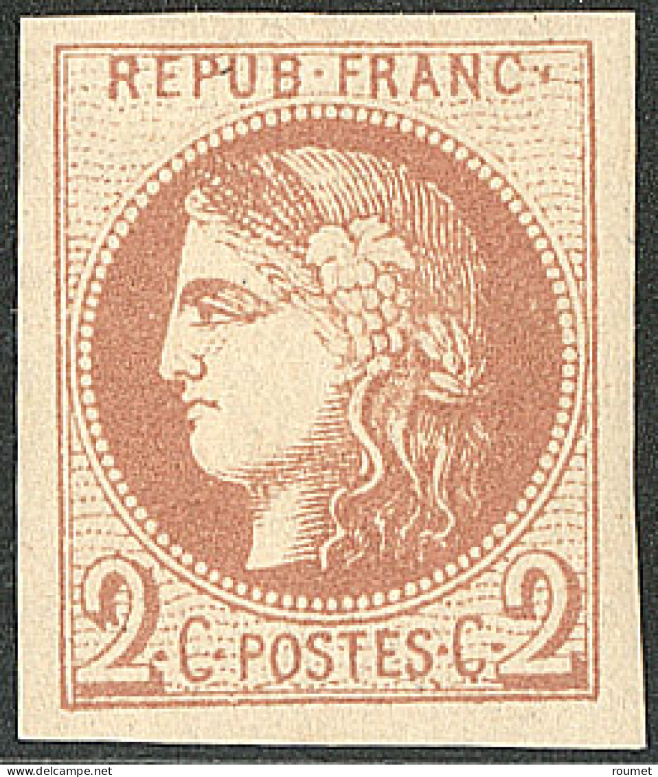 * No 40B, Brun-rouge, Très Frais. - TB - 1870 Uitgave Van Bordeaux