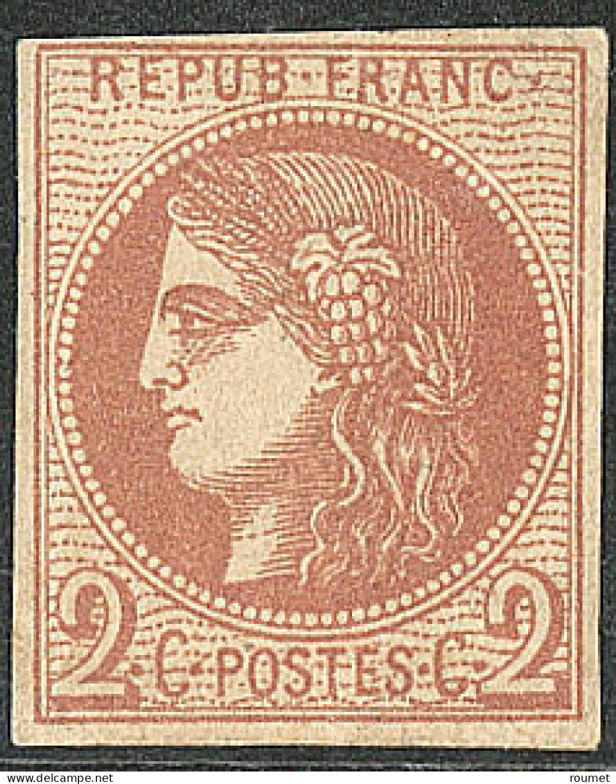 (*) No 40Bd, Brun-rouge Foncé. - TB - 1870 Emission De Bordeaux