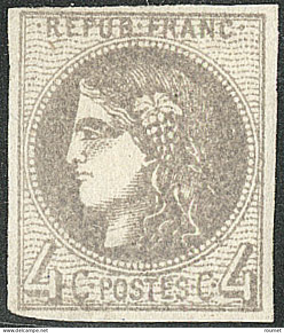 * No 41Bc, Gris-noir, Superbe. - R - 1870 Bordeaux Printing