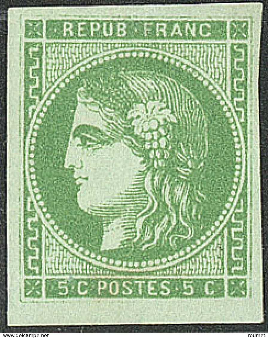 * No 42Ba, Vert-jaune Foncé, Très Frais. - TB - 1870 Ausgabe Bordeaux