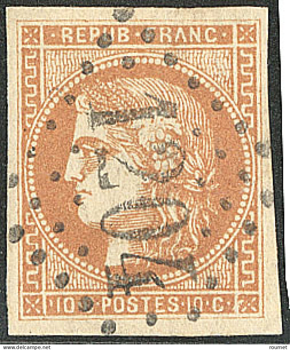 No 43Ba, Bistre-orange, Obl Gc 1204, Ex Choisi. - TB - 1870 Ausgabe Bordeaux