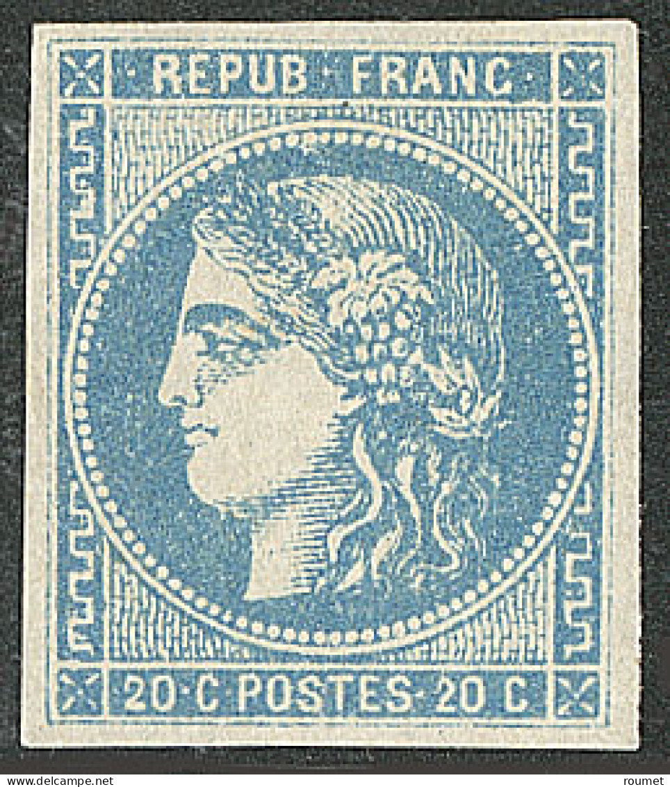 * No 46A, Bleu-gris, Jolie Pièce. - TB. - R - 1870 Emission De Bordeaux