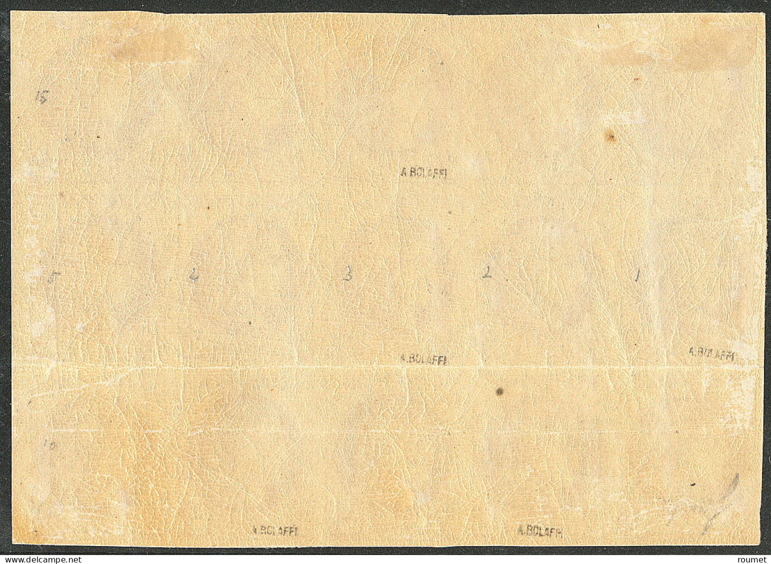 **  Bloc Report De 15 Ex. Report I. No 40A, Bloc De Quinze (9 Ex *), Pli Horizontal Dans Une Marge, Très Jolie Pièce. -  - 1870 Emission De Bordeaux