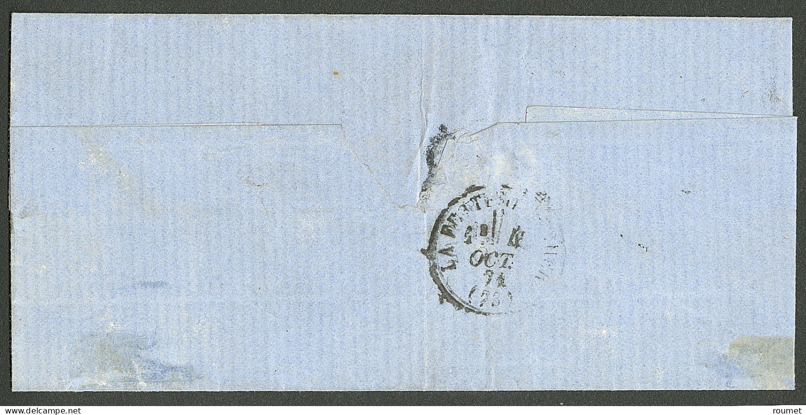 Tête-bêche No 36b Paire Dont Un Ex Coupé En Diagonale, Obl Gc 1181, Sur Lettre Locale De Courgivaux 4 Oct 71 Pour La Fer - 1870 Assedio Di Parigi