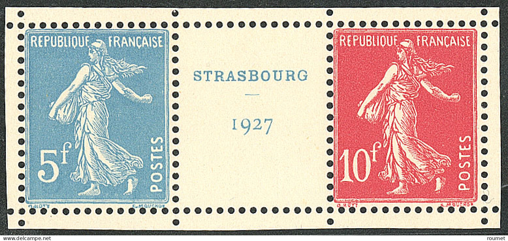 **  Strasbourg 1927. No 242A, La Paire Encadrée. - TB - Otros & Sin Clasificación