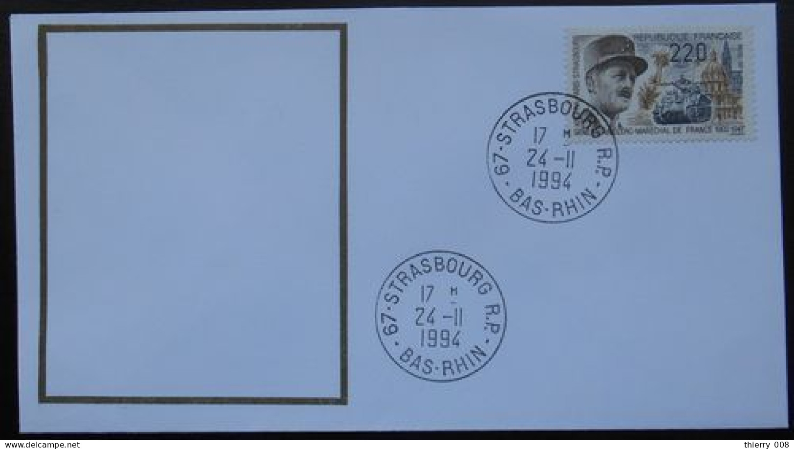 S196 Cachet Temporaire Strasbourg 67 Bas Rhin  Libération 24 Novembre 1994 - Manual Postmarks