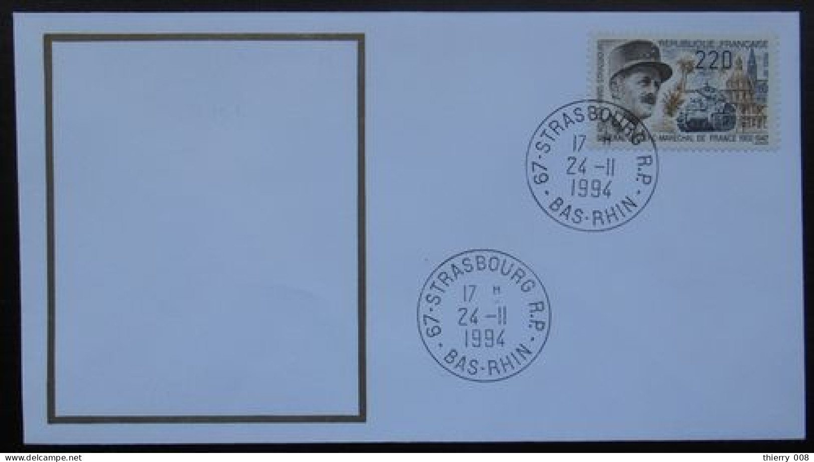 S199 Cachet Temporaire Strasbourg 67 Bas Rhin Libération 24 Novembre 1994 - Manual Postmarks