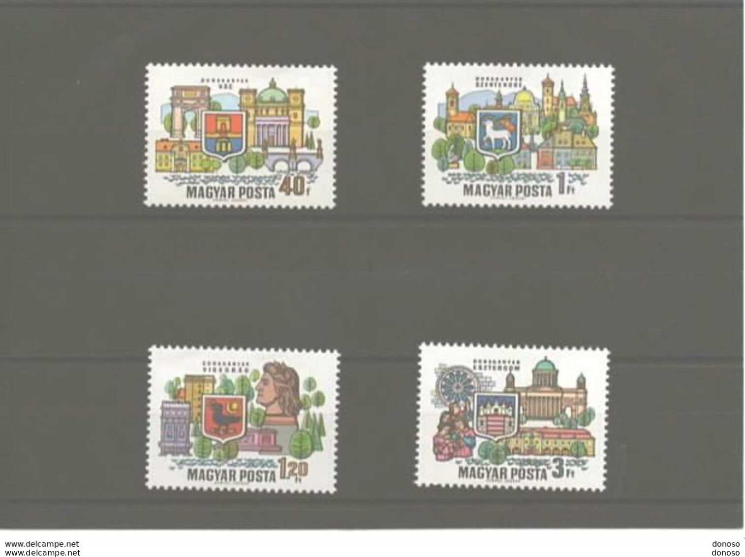 HONGRIE 1969 VILLES Yvert 2051-2054, Michel 2514-2517 NEUF** MNH - Nuovi