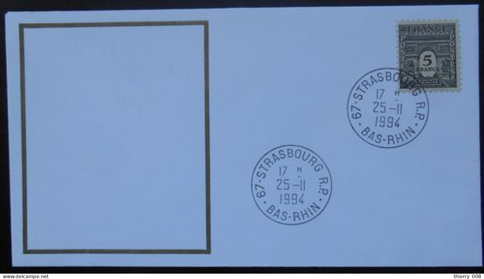 S203 Cachet Temporaire Strasbourg 67 Bas Rhin 2Libération 25 Novembre 1994 - Manual Postmarks