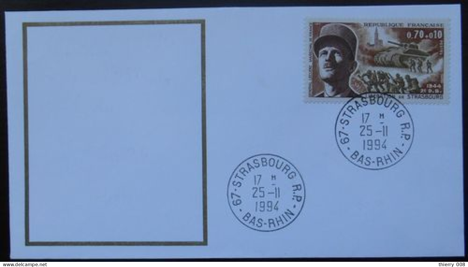 S204 Cachet Temporaire Strasbourg 67 Bas Rhin Libération 25 Novembre 1994 - Manual Postmarks