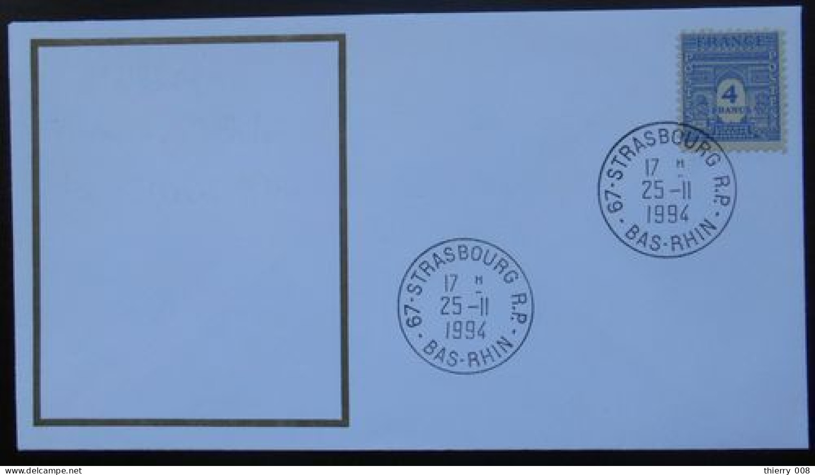 S205 Cachet Temporaire Strasbourg 67 Bas Rhin Libération 25 Novembre 1994 - Manual Postmarks