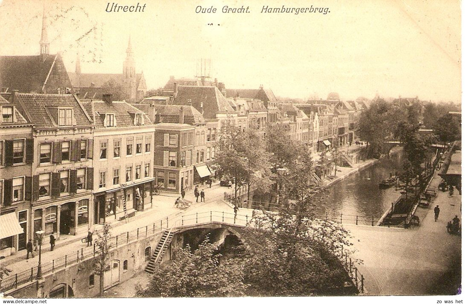 Utrecht, Oude Gracht, Hamburgerbrug (2) - Utrecht