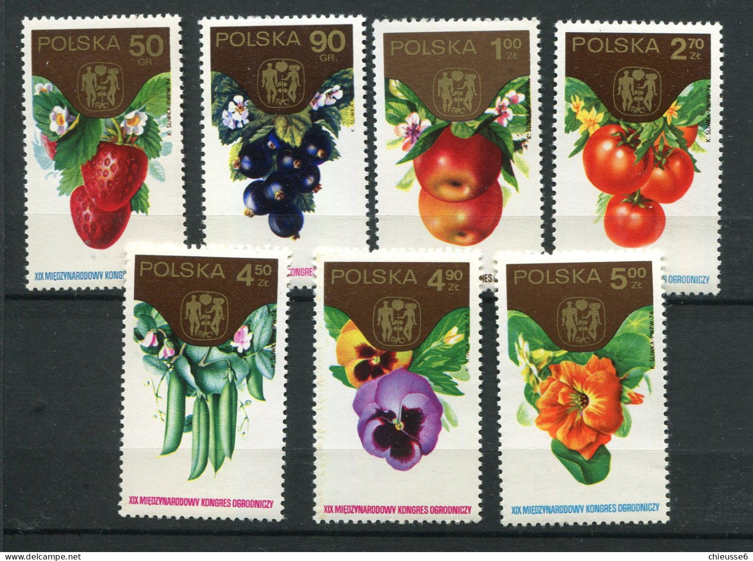 Pologne** N° 2168 à 2175 - Fruits Et Légumes - Unused Stamps