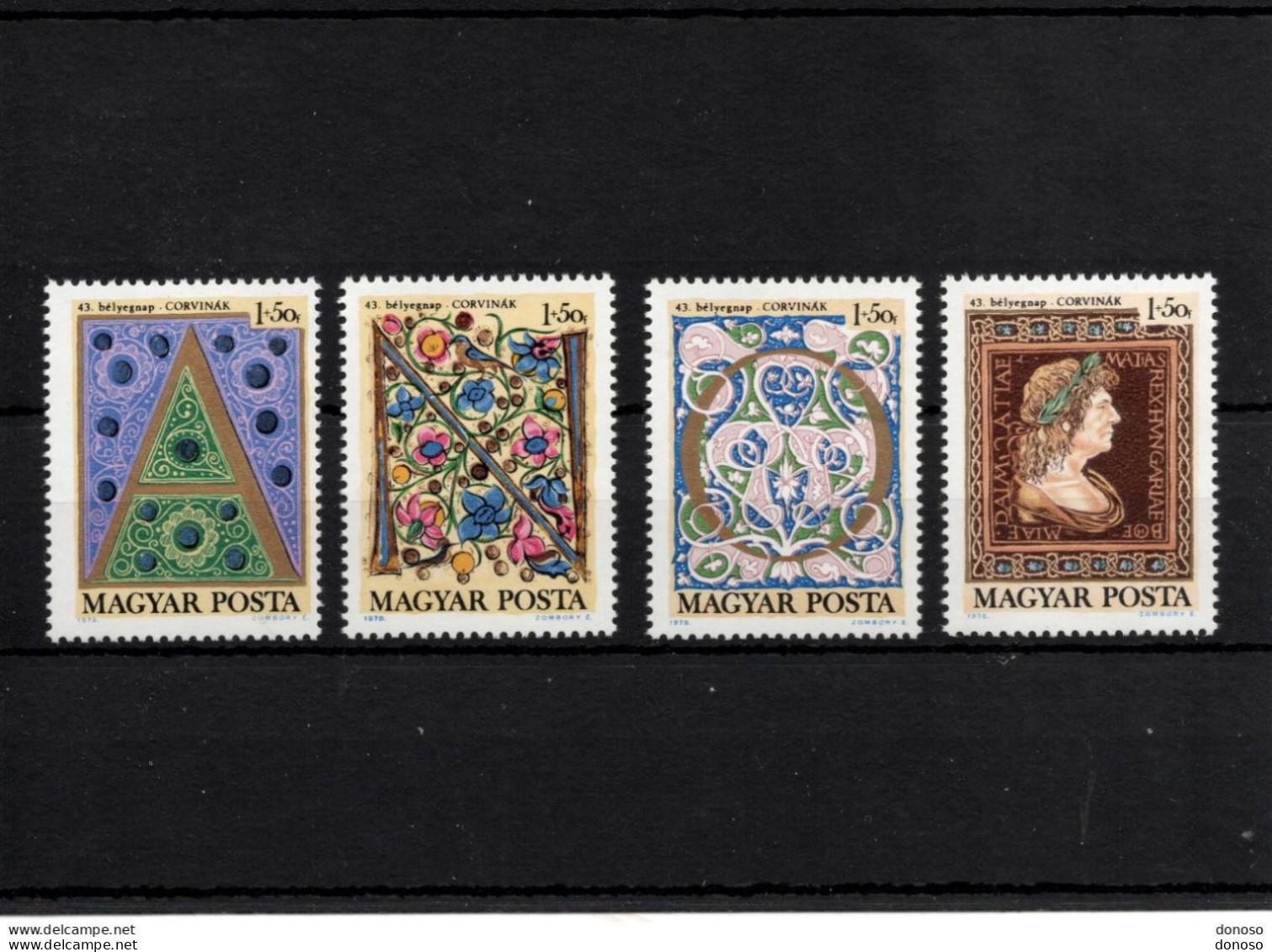 HONGRIE 1970  JOURNEE DU TIMBRE Yvert 2110-2113, Michel 2603-2606 NEUF** MNH Cote 5,20 Euros - Ungebraucht