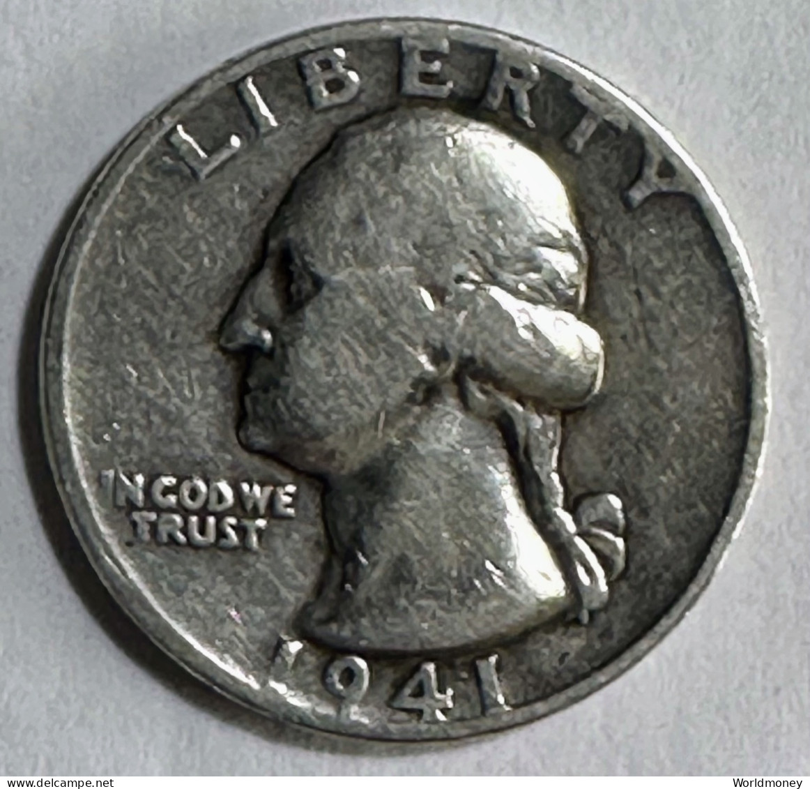 United States ¼ Dollar 1941 D (Silver) - 1932-1998: Washington