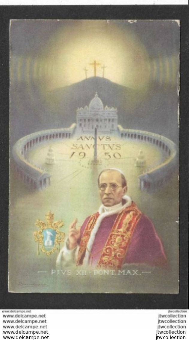 Papa Pio XII - Anno Santo 1950 - Piccolo Formato - Viaggiata - Papes