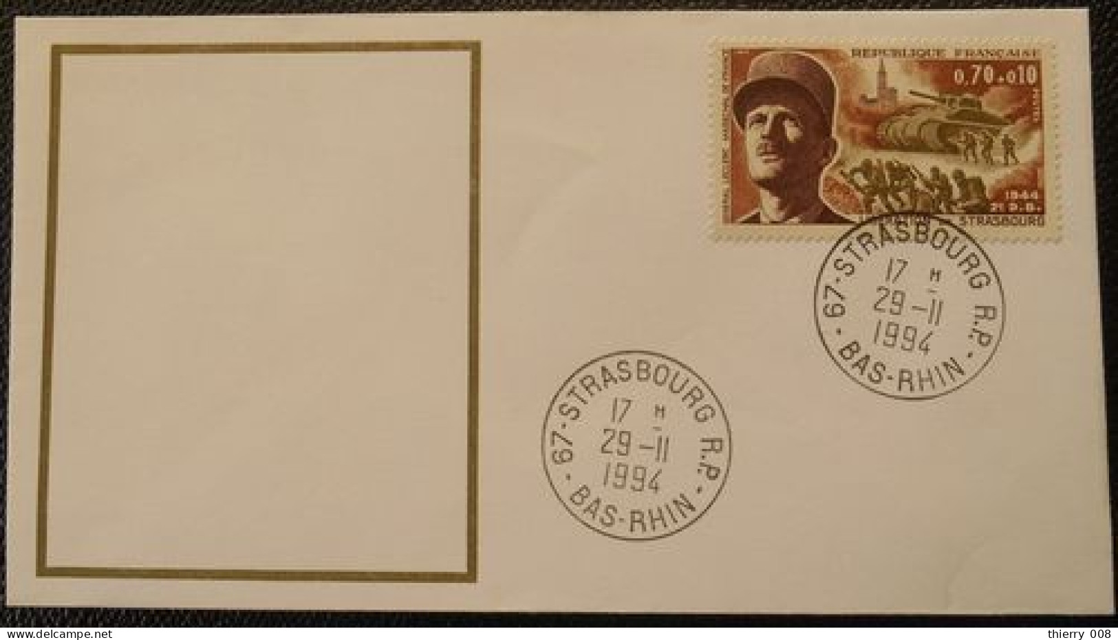 S215 Cachet Temporaire Strasbourg 67 Bas Rhin Libération 29 Novembre 1994 - Manual Postmarks